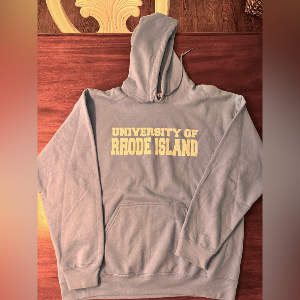 Gildan Light Blue University of Rhode Island Crewneck Hoodie